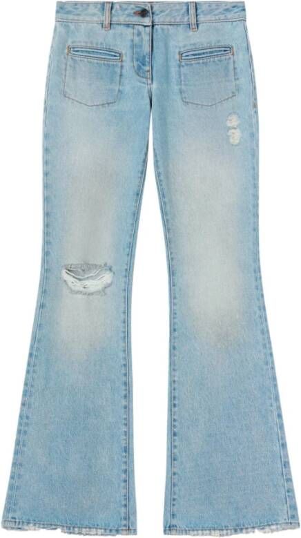 Palm Angels Lichtblauwe Bootcut Jeans