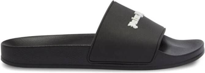Palm Angels Zwarte Gesloten Schoenen New Logo Pull Slider Aw23 Zwart Heren - Foto 5