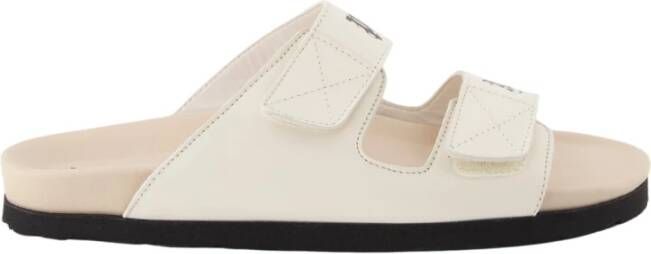 Palm Angels Sliders voor heren Modern ontwerp hoogwaardige stof White Heren