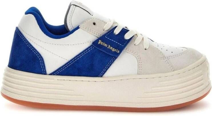Palm Angels Luxe Leren Sneakers met Suède Details