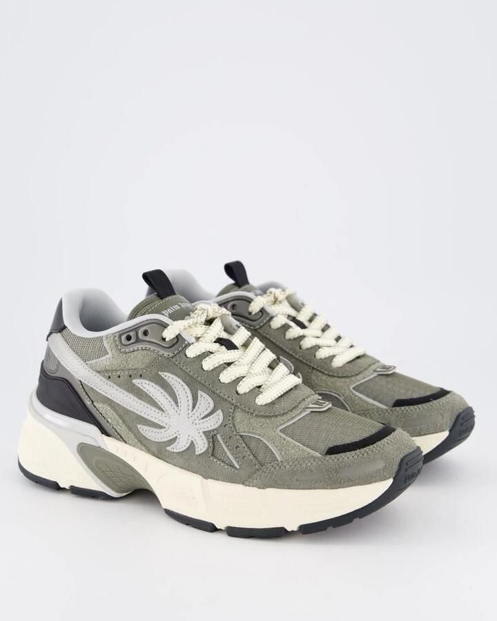 Palm Angels Heren Sneakers Grijs Groen Stijlvol Model