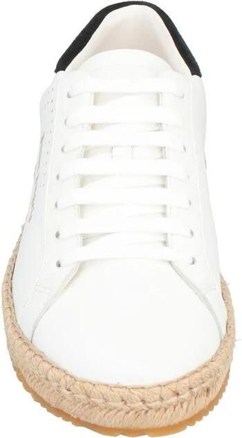 Palm Angels Pmib001S22Lea0010101 Leather Sneakers Wit Heren