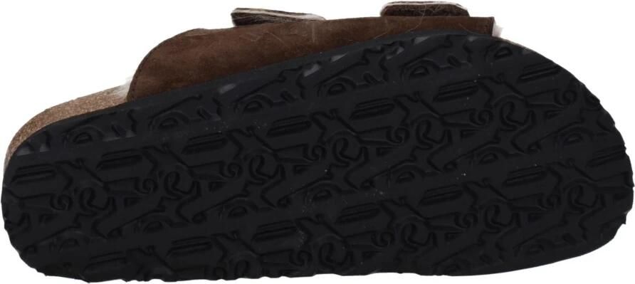 Palm Angels Bruine Open Teen Slippersandalen Bruin Dames