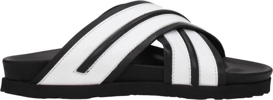 Palm Angels Witte leren slofje casual stijl - Foto 2