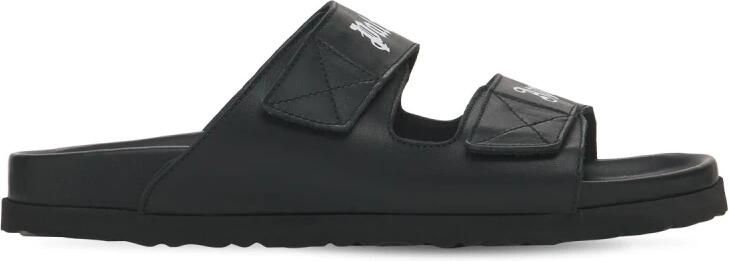 Palm Angels Leren Slippers