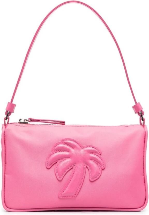 Palm Angels Nylon Handtas met Leren Palmboom Patch