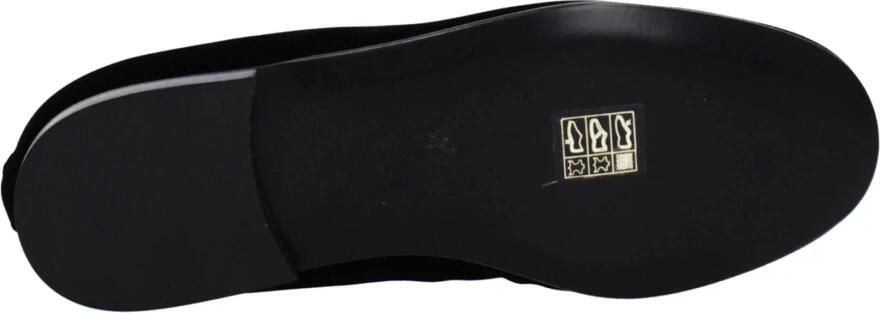 Palm Angels Zwarte Velvet Loafer met Front Logo - Foto 2