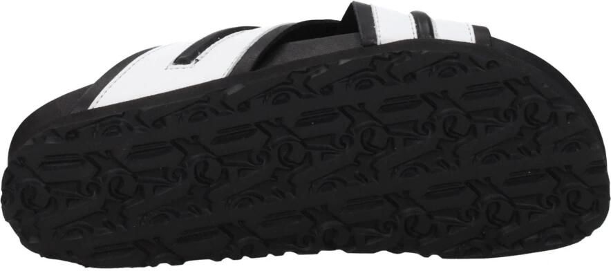 Palm Angels Witte leren slofje casual stijl