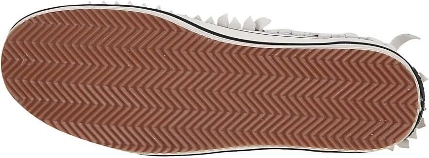 Palm Angels Witte Leren Sneakers White Heren