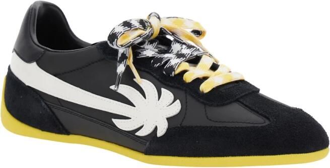 Palm Angels Zwarte lage sneakers met logo