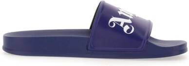 Palm Angels Blauwe Slippers voor Heren Blauw Heren
