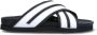 Palm Angels Witte leren slofje casual stijl - Thumbnail 3