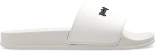 Palm Angels Slippers met logoprint Beige - Foto 1