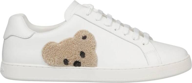 Palm Angels Witte Sneakers met Teddy Bear Motief White Heren