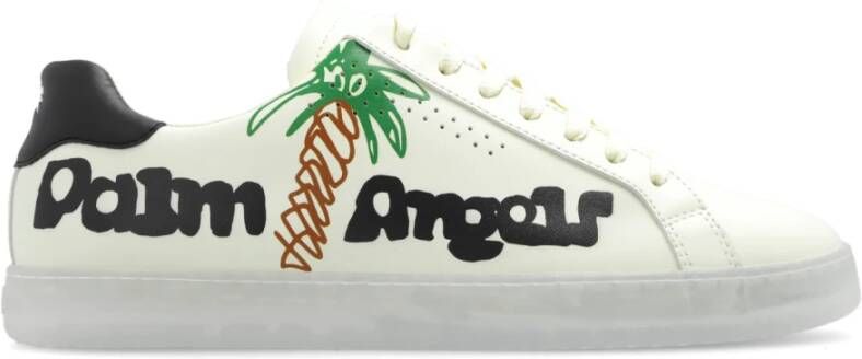 Palm Angels Sneakers met logo Geel Heren