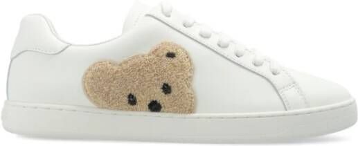 Palm Angels Witte Sneakers met Teddy Bear Motief White Heren