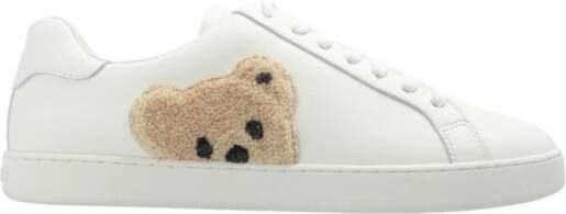 Palm Angels Witte Sneakers met Teddy Bear Motief White Heren