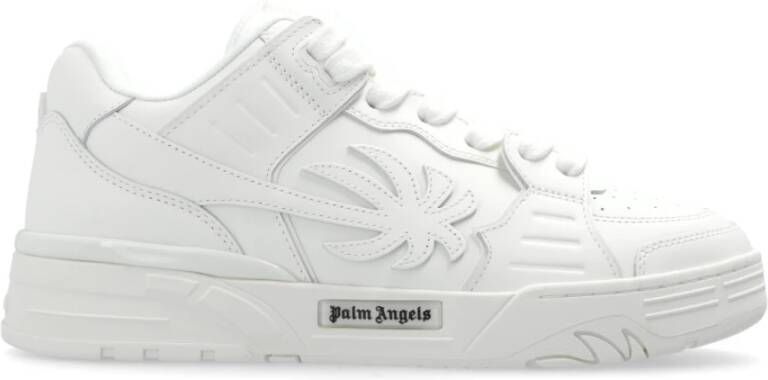 Palm Angels Venice Leren Sneakers in Wit White