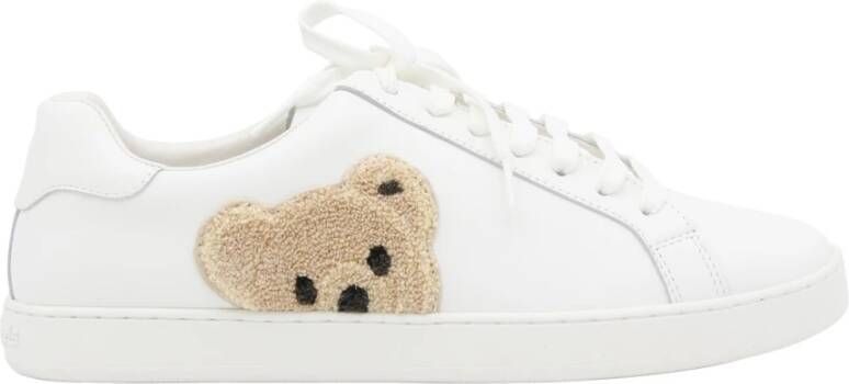Palm Angels Witte Sneakers met Teddy Bear Motief White Heren