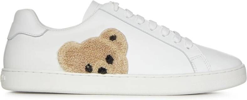 Palm Angels Witte Teddy Bear Sneakers voor Heren White Heren