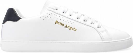 Palm Angels Witte leren sneakers met cultsilhouet White