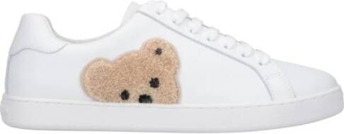 Palm Angels Witte Sneakers met Teddy Bear Motief White Heren