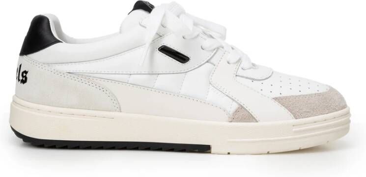 Palm Angels Zwarte Sneakers Regular Fit Geschikt voor Alle Temperaturen 100% Leer Black - Foto 8