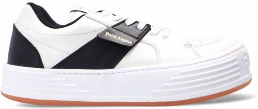 Palm Angels Pmia051R21Lea0020110 Leather Sneakers Wit Heren