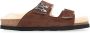 Palm Angels Suède Sandalen met Klittenbandsluiting Brown Heren - Thumbnail 1
