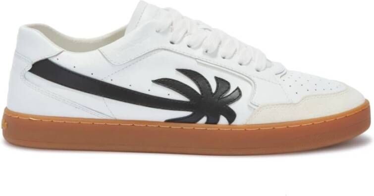 Palm Angels Leren sneakers voor heren White Heren