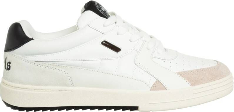 Palm Angels Zwarte Sneakers Regular Fit Geschikt voor Alle Temperaturen 100% Leer Black - Foto 6