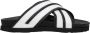 Palm Angels Witte leren slofje casual stijl - Thumbnail 1