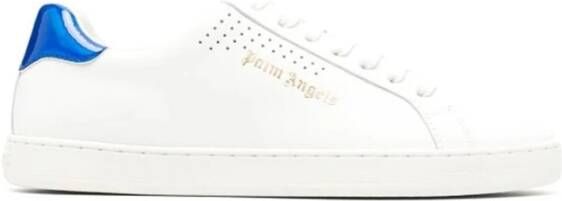 Palm Angels Witte Leren Sneakers Stijlvol Model