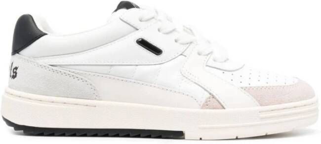 Palm Angels Witte Sneakers met Palm University Design Wit Heren