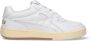 Palm Angels Witte universiteits veterschoenen van leer Wit Heren - Thumbnail 1