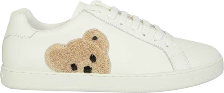 Palm Angels Witte Teddy Bear Sneakers voor Heren White Heren