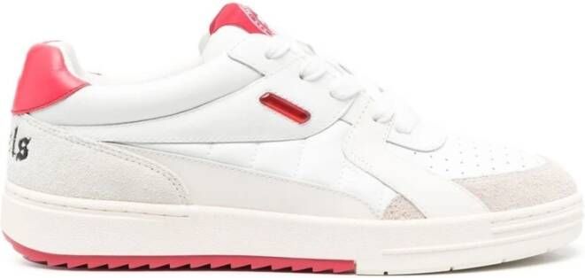 Palm Angels Witte University Low-Top Sneakers White Heren