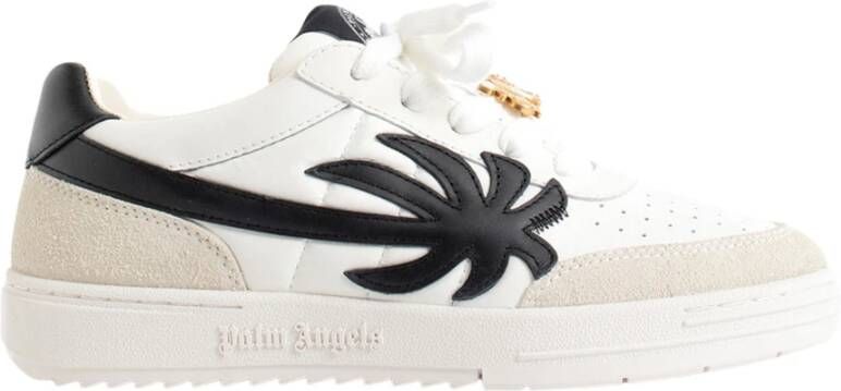 Palm Angels Witte Zwarte Universiteitssneakers Multicolor Dames
