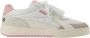 Palm Angels Witte Roze Leren Sneakers Palm University White Dames - Thumbnail 1