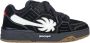 Palm Angels Zwart Wit Suède Sneakers Venetië Stijl - Thumbnail 1