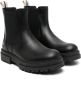 Palm Angels Zwarte Chelsea-laarzen met iconisch tape-detail - Thumbnail 1