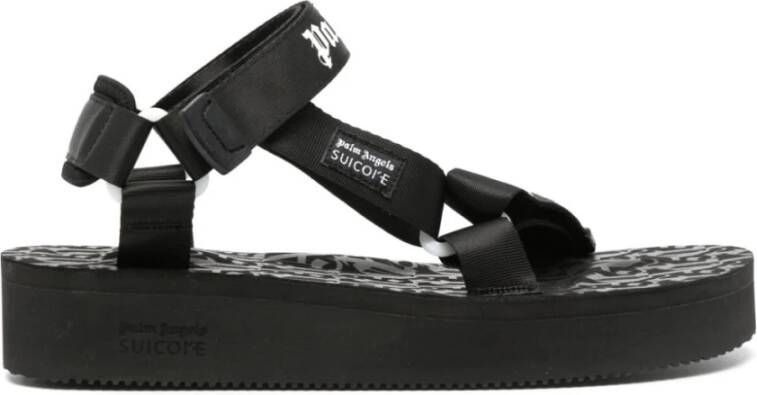 Suicoke x Palm Angels Depa sandalen met logoprint Zwart