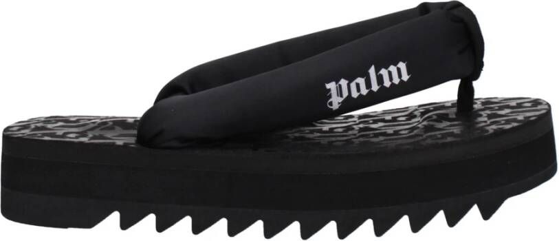 Palm Angels Zwarte Stoffen Flip-Flop Sandaal