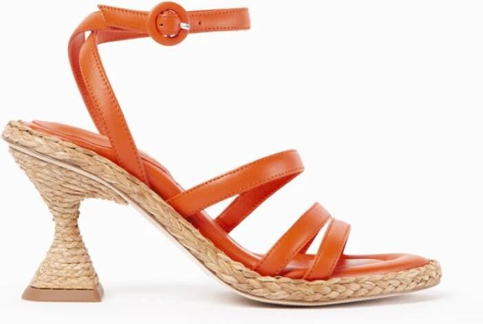 Paloma Barceló Agnes Hoge Hak Sandalen Orange Dames