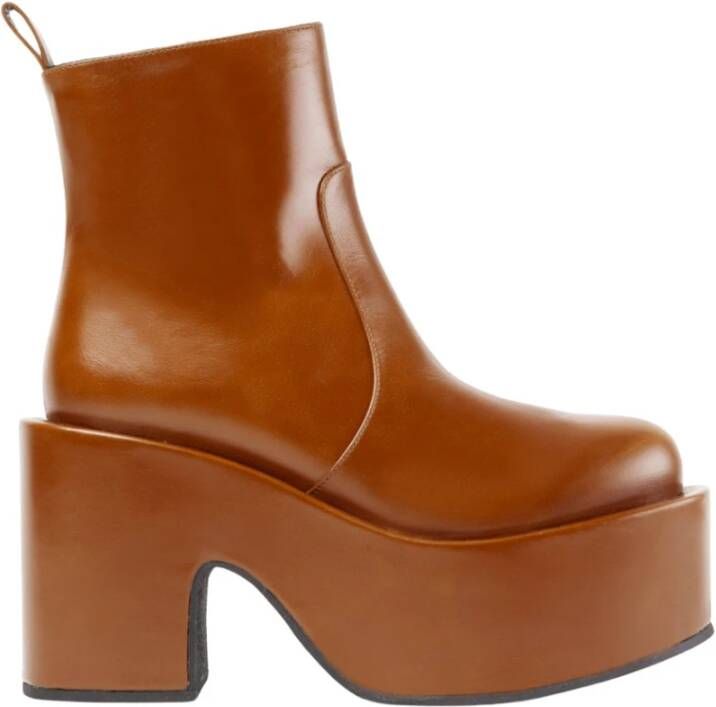 Paloma Barceló Heeled Boots Orange Dames