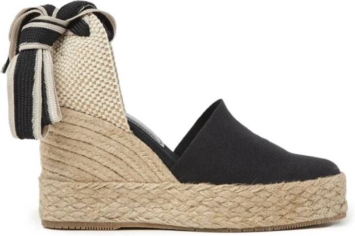 Paloma Barceló Canvas Black Furore Sandalen