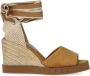 Paloma Barceló Bruine sleehak sandalen met enkelband Brown Dames - Thumbnail 1