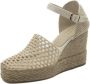 Paloma Barceló Witte sleehak sandalen met Zeppa White Dames - Thumbnail 4