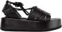 Paloma Barceló Danae Napa Black Platte Sandalen Zwart Dames - Thumbnail 1