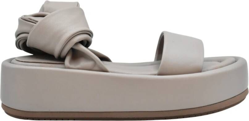 Paloma Barceló Dove Grey Veterschoenen Ss22 Gray Dames